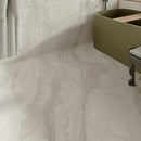 9mm 48x72 Arctic Pearl Vein Carving Porcelain Glazed Slab