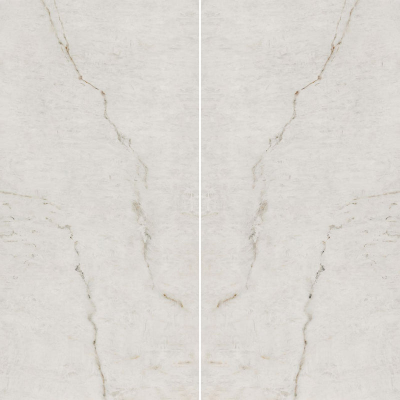 6mm 63x126 Cristallo Block 13 Bookmatch Cut Polished Rectified Sintered Slab