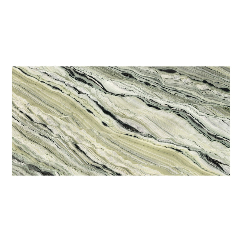6mm 63x126 Montagna Jade Block 14 Bookmatch Cut Honed Rectified Sintered Slab