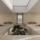 6mm 63x126 Travertino Classico Block 55 Bookmatch Cut Honed Rectified Colorsync Sintered Slab