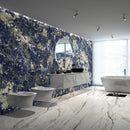 6mm 63x126 Bolivian Blue Porcelain Polished Slab Final Sale