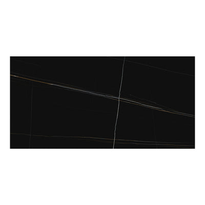 6mm 63x126 St. Laurent Black Porcelain Matte Slab Final Sale