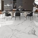 6mm 63x126 Fragrant Snow Porcelain Polished Slab Final Sale