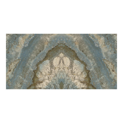 6mm 63x126 Fantasy Blue Porcelain Polished Slab (Book Match A) Final Sale