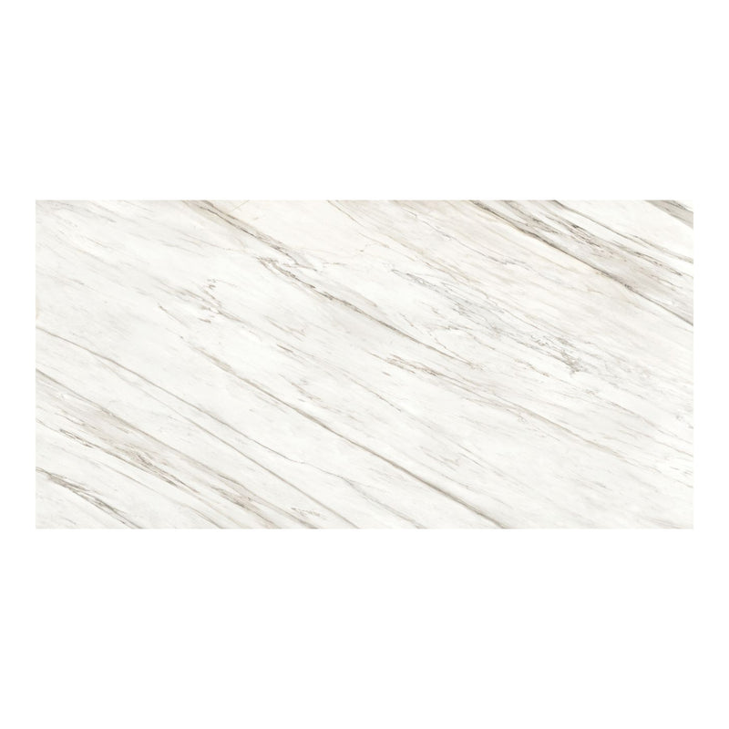 12mm 64x127 Calacatta Cremo Block 31 Bookmatch Cut Satin Colorsync Sintered Slab