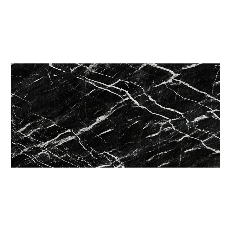12mm 64x127 Nero Marquina Block 26 Bookmatch Cut Polished Colorsync Sintered Slab