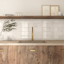 6x6 Carmen White Glossy Porcelain Tile