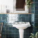 6x6 Carmen Blue Glossy Porcelain Tile
