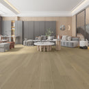 8 1/2x3/4xRL European Oak Barely Beige Wirebrushed Engineerred Hardwood Final Sale