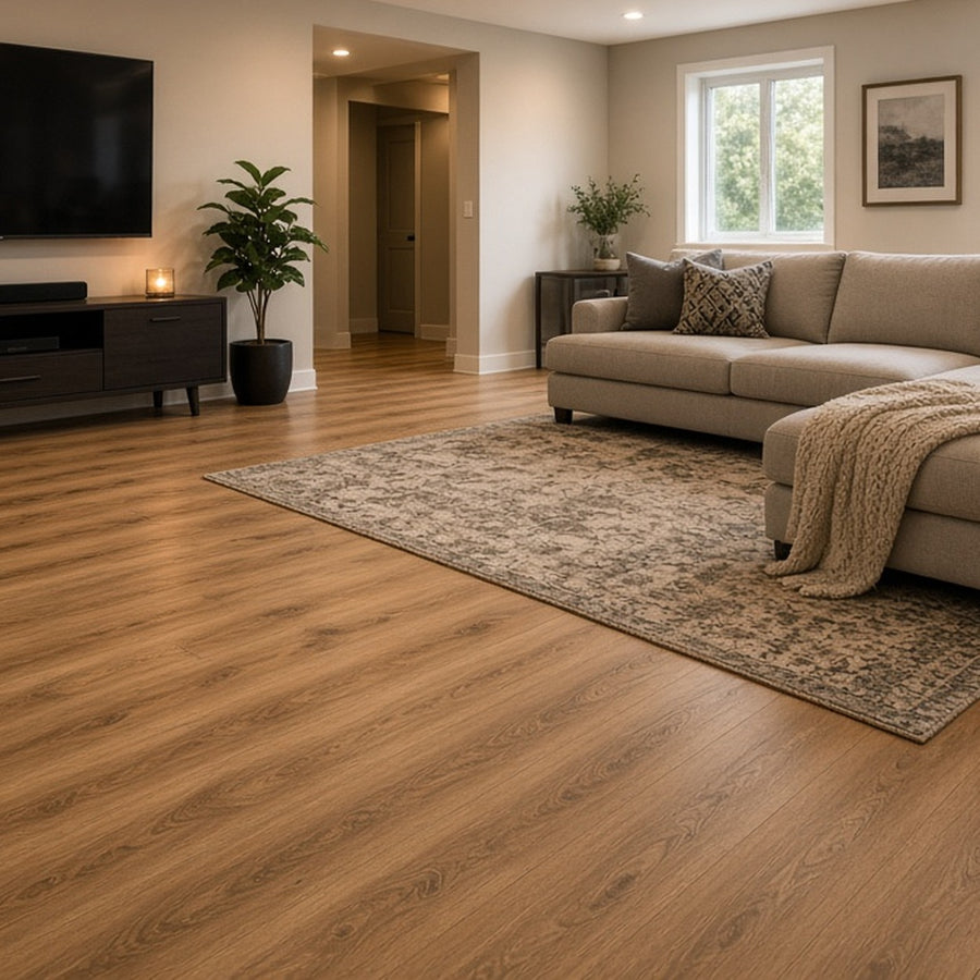 Flooring in an Oshawa basement