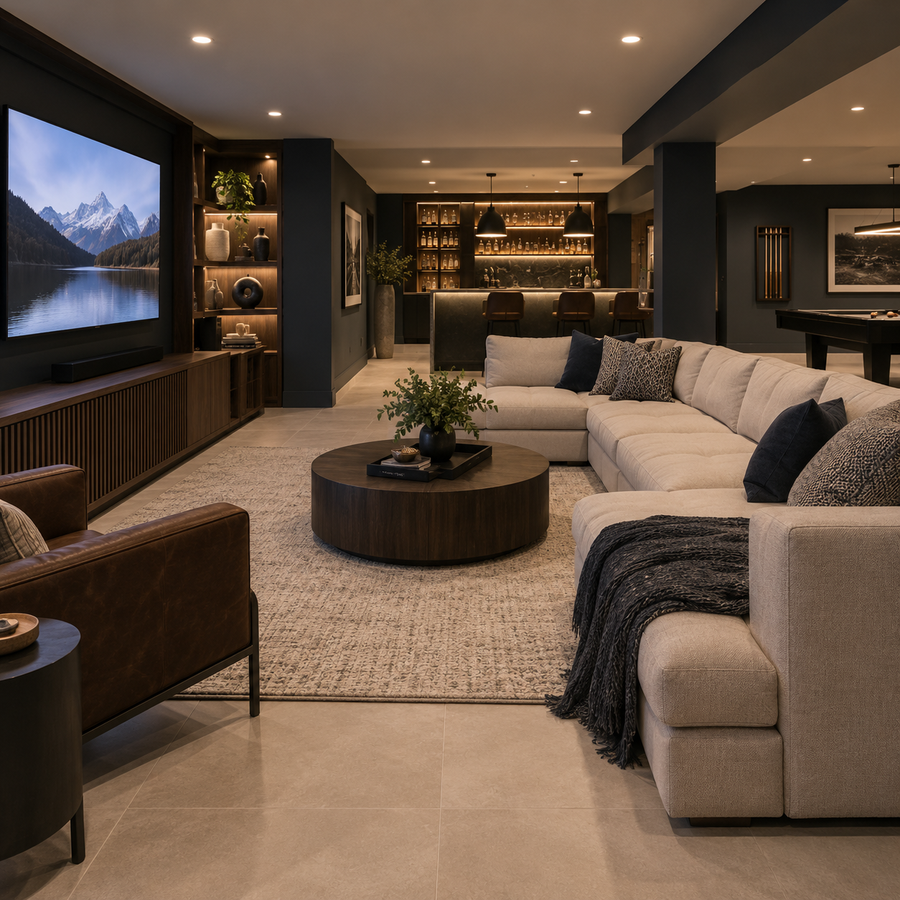 Flooring in a King City basement