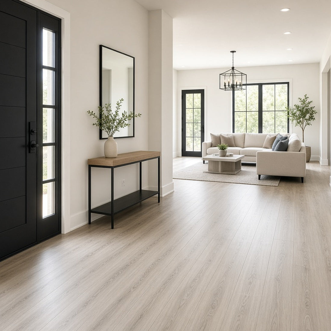 Modern Springhill multi-unit home interior with new flooring