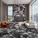 48x48 Berlin Black Porcelain Matte Tile