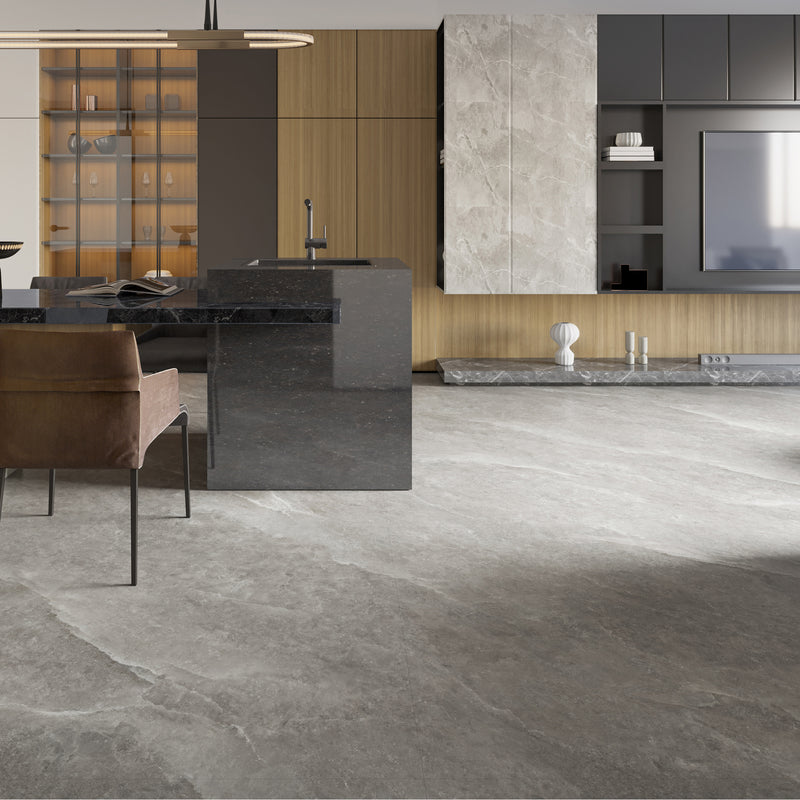 48x48 Roman Grey Porcelain Matte Tile