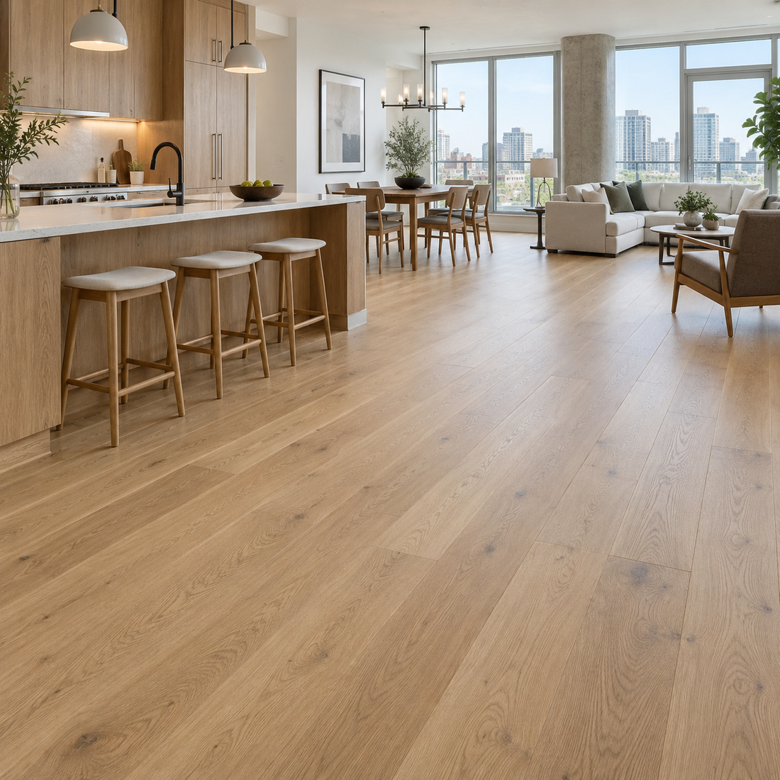 New Glasgow residential renovation with new flooring