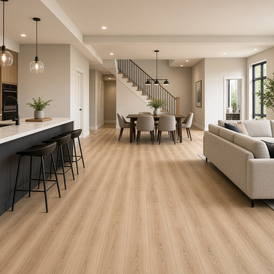 Connected flooring in a Don Mills apartment