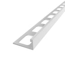 1/2"(12.5mm)x8' Diaplas Aluminum Regular L Shaped White Painted Profile