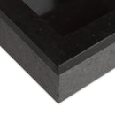 15x24 Shower Niche Black Engineered Stone