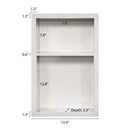 15x24 Shower Niche Statuario Engineered Stone