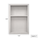 15x24 Shower Niche Light Grey Engineered Stone