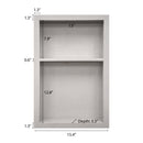15x24 Shower Niche Light Grey Engineered Stone