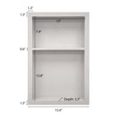 15x24 Shower Niche Light Grey Engineered Stone