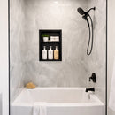 15x24 Shower Niche Pure Black Quartz