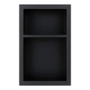 15x24 Shower Niche Pure Black Quartz