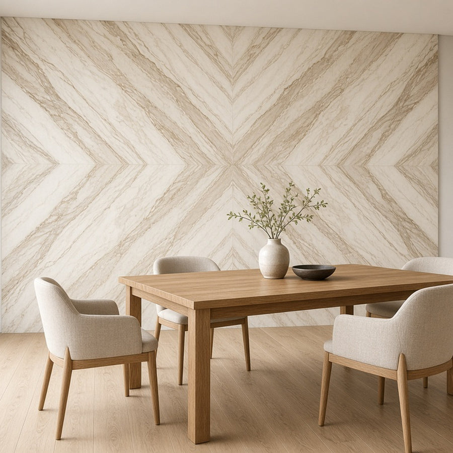 Feature wall tile in a Don Mills home