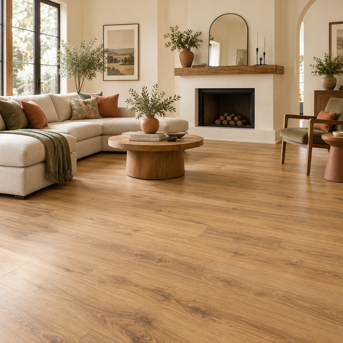 Finished room with new flooring for an Edmundston home or apartment renovation