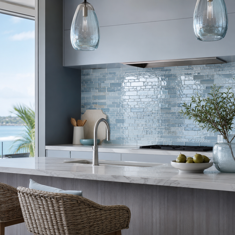 Glass tile for Pickering backsplash projects