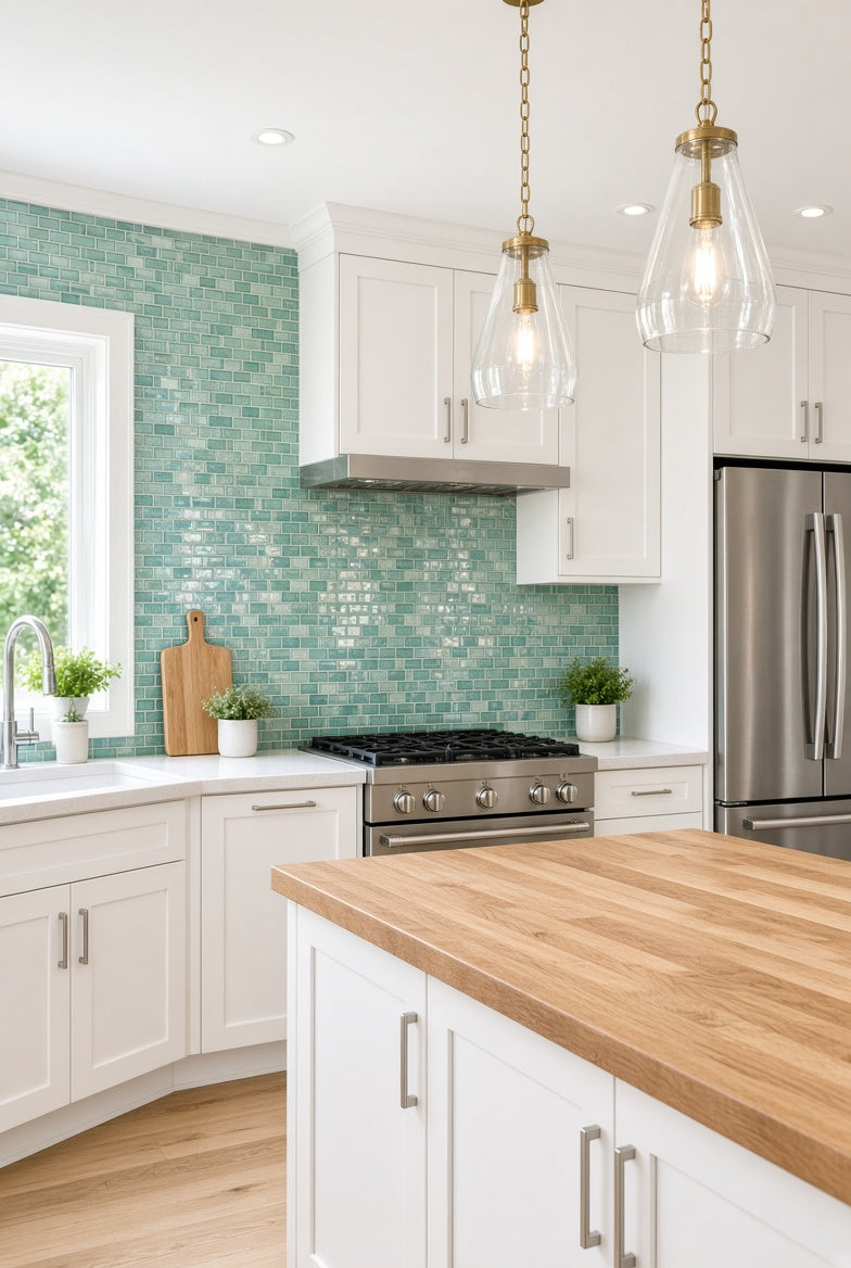 Glass tile in a Willowdale kitchen or bathroom