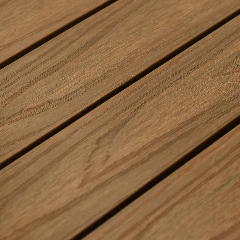 12x12 Teak Wood Plastic Composite Decking Tile (300x300x22 mm)