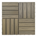 12x12 Antique Wood Plastic Composite Decking Tile (300x300x22 mm)