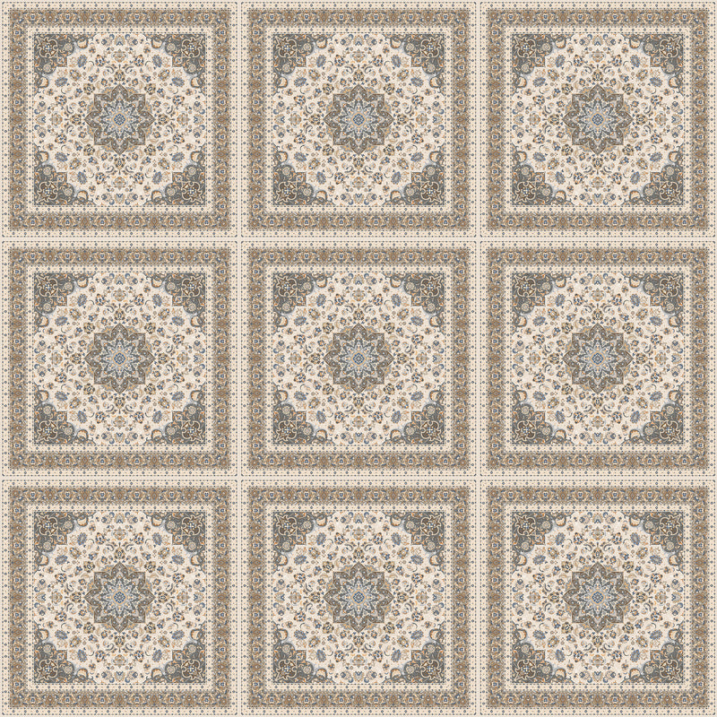 24x24 Persian Motif Glazed Porcelain Tile