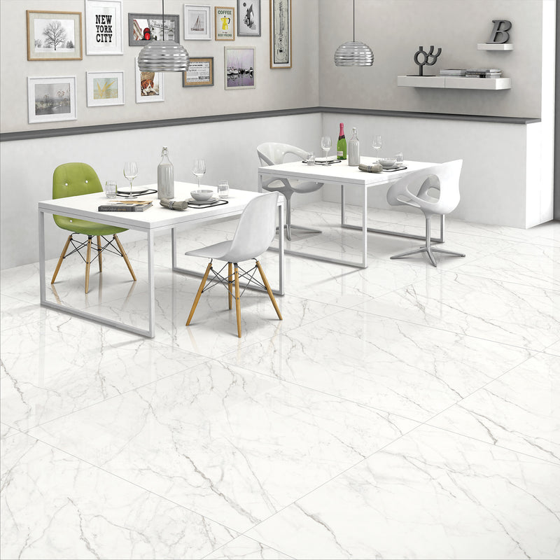 48x48 Carrara Cleo Polished Porcelain Tile