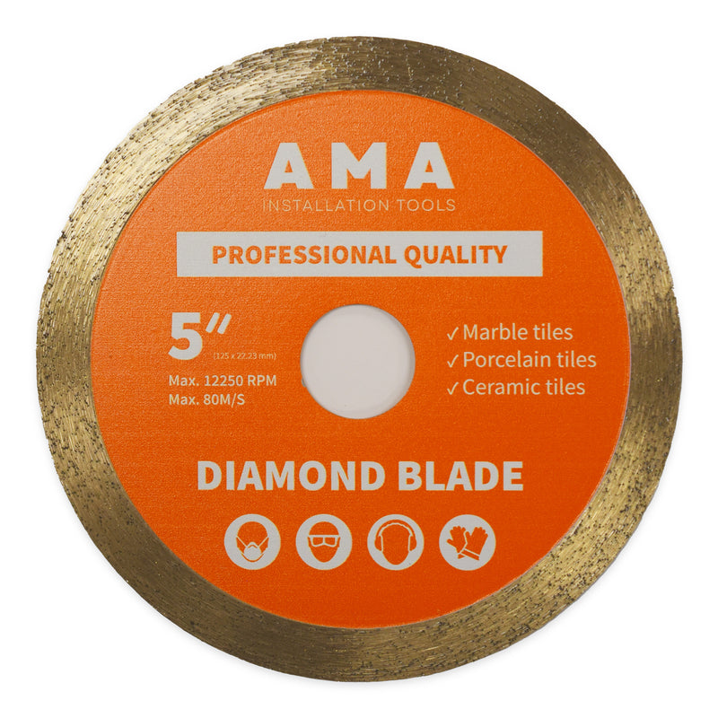 5" Diamond Blade for Marble, Porcelain and Ceramic Tile (125x22.23 mm)