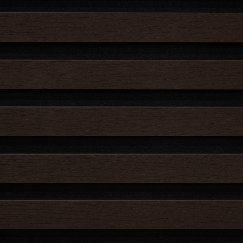 24x102 Smoked Oak Veneered Slat Acoustic Wall Panel (600x2600 mm)