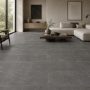 12x24 Coal Cement Look Matte PorcelainTile