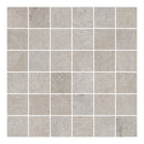 2x2 Ash Cement Look Matte Porcelain Mosaic
