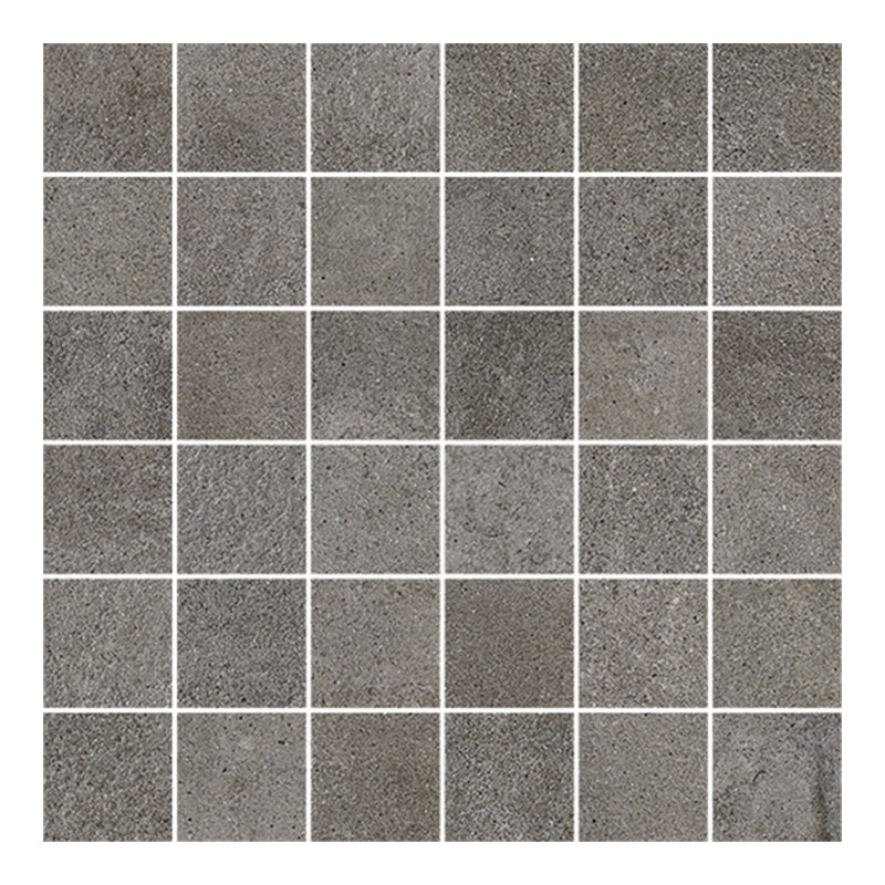 2x2 Cinder Grey Cement Look Matte Porcelain Mosaic