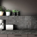 2x2 Coal Cement Look Matte Porcelain Mosaic