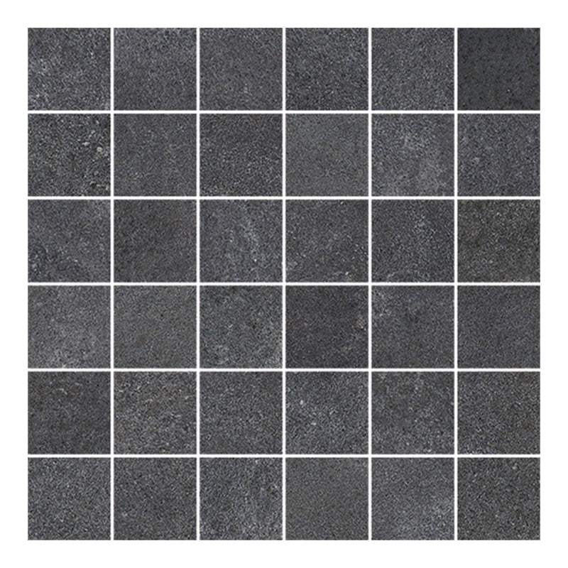 2x2 Coal Cement Look Matte Porcelain Mosaic