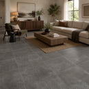 24x24 Coal Cement Look Matte Porcelain Tile (40 CT/PA)