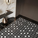 9mm 36x72 Calisto Noir Rhythm Porcelain Glazed Slab