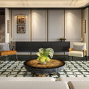 9mm 36x72 Calisto Verde Grid Porcelain Glazed Slab