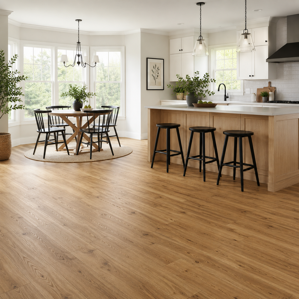 Laminate flooring in a Charlottetown living room or bedroom
