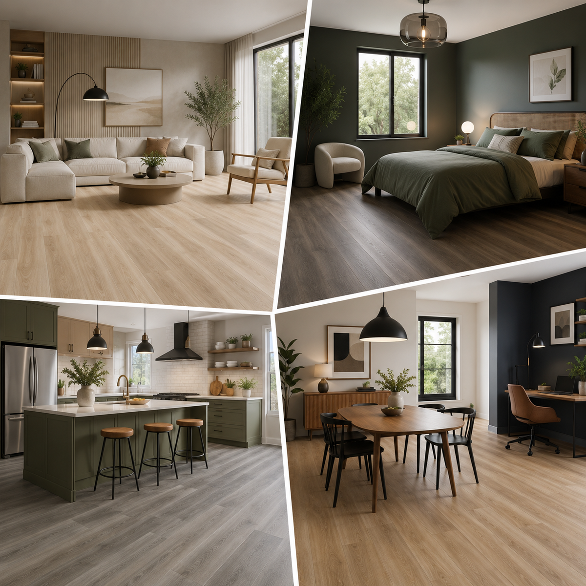 Laminate flooring for Sussex bedrooms living rooms hallways dining rooms and family spaces
