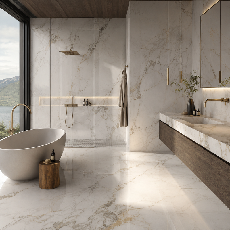 Large format tile and slabs for Pickering projects