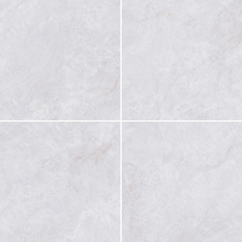 48x48 Gris Stone Cream Porcelain Polished Tile